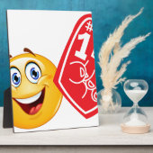 sportfan emoji fotoplaat (Zijkant)