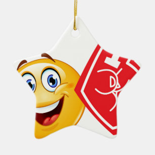 sportfan emoji keramisch ornament