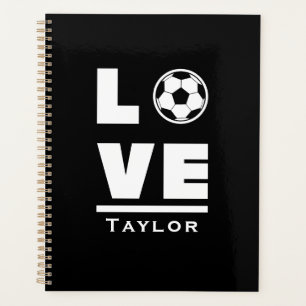 Sportfan van Love and Live Soccer Football Planner