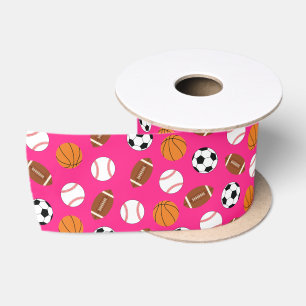 Sportfeest op zaterdag Kinder spoedroze meisjes Lint