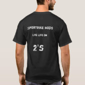 Sportfiets 2>4 t-shirt (Achterkant)