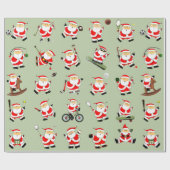 Sportfitness - Kerstmis Cadeaupapier (Vlak)