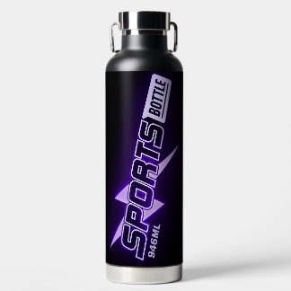 Sportfles 946 ml – Paars en Zwart Design Waterfles