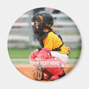Sportfoto's personaliseren Pinback Magneet