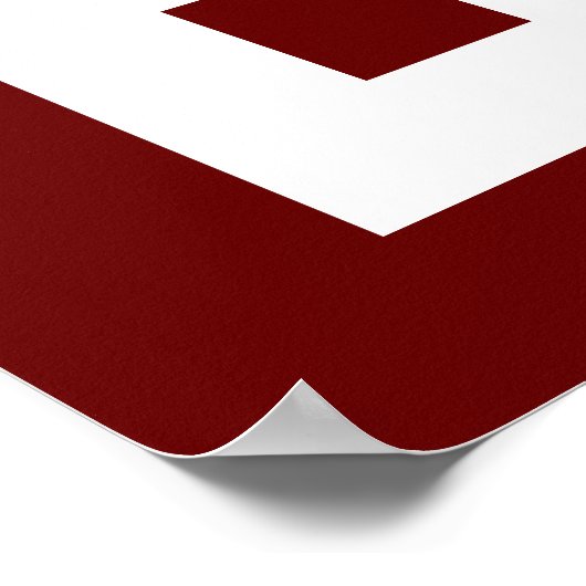 Sportgenummerd Poster (Hoek)