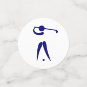 Sportgolfer Blue Logo Table Confetti (Kleine voorkant)