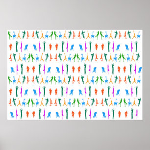 Sportgrafisch ontwerp voor Poster