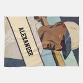  Sporthonkbalbatterij, stijlvolle kunst Theedoek (Horizontaal)