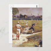  sporthonkbalspel van Henry Sandham Briefkaart (Voorkant / Achterkant)