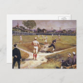  sporthonkbalspel van Henry Sandham Briefkaart (Voorkant / Achterkant)