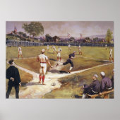  sporthonkbalspel van Henry Sandham Poster (Voorkant)