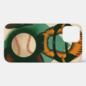  Sporthonkbalspeler, Catcher met Mitt Case-Mate iPhone Case (Achterkant (horizontaal))