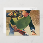  Sporthonkbalspeler, de Umpire Briefkaart (Voorkant / Achterkant)