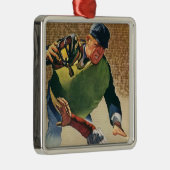 Sporthonkbalspeler, de Umpire Metalen Ornament (Rechts)