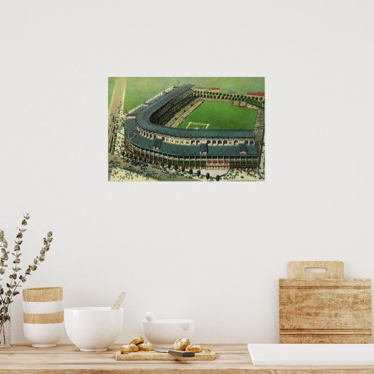 Sporthonkbalstadion, Uitzicht vanuit de lucht Poster (Keuken)