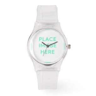 Sportief roze silicium horloge