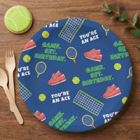Sportieve Blauwe Tennisschoenen Net Game Kids Verj