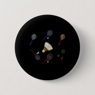 Sportieve familie Matching Badminton Shuttle Sport Ronde Button 5,7 Cm