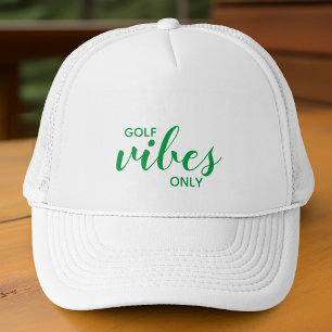 Sportieve Golfer Groene Golf Vibes Alleen Golf Quo Trucker Pet
