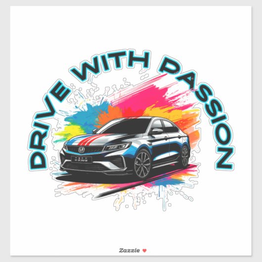 Sportieve luxe auto sticker (Vel)