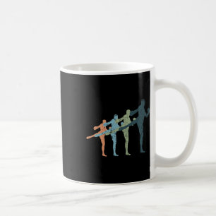 Sportieve Moeder En Vader Silhouet - Vintage Kickb Koffiemok