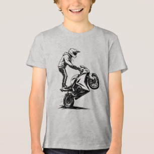 Sportieve motor stunt Tri-Blend shirt