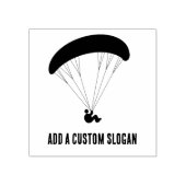 Sportieve paragliding Graphic - Aangepaste slogan  Rubberstempel (Afrduk)