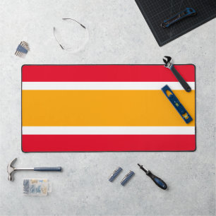 Sportif Large Bright Retro Rouge Jaune Blancs