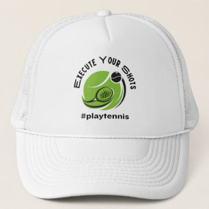 Sportinfusie "EXECUTE YOUR SHOTS" Tennis Trucker Pet
