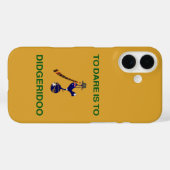 "Sporting Emblem" met Didgeridoo-motief Case-Mate iPhone Case (Achterkant (horizontaal))