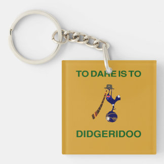 "Sporting Emblem" met Didgeridoo-motief Sleutelhanger