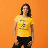 "Sporting Emblem" met Didgeridoo-motief T-shirt