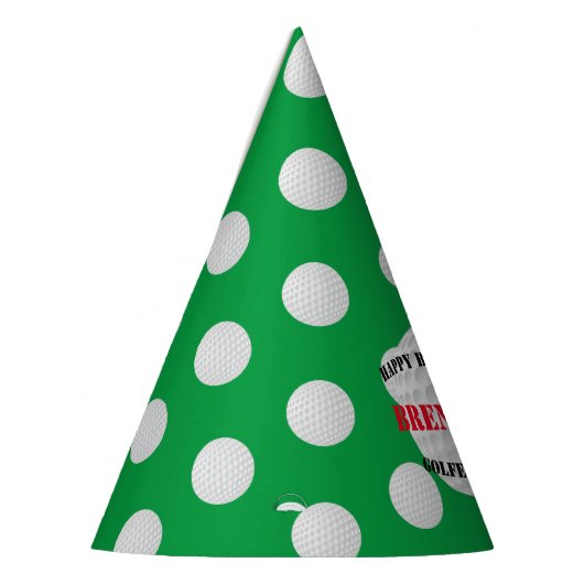Sporting Gelukkige Verjaardag Golfer Jongen Feesthoedjes (Links)