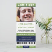 Sportkaartje Graduation Party nodigt uit Kaart (Staand voorkant)