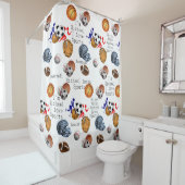 Sportkleding voor kinderen douchegordijn (In situ)