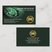 Sportkoplampen vignet Auto auto Details Visitekaartje (Voorkant / Achterkant)