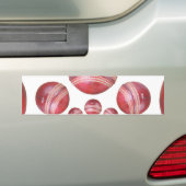 Sportliefhebber Cricket Ball Print Bumpersticker (Op auto)