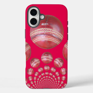 Sportliefhebber Cricket Ball Print iPhone 16 Plus Hoesje