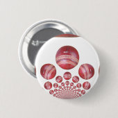 Sportliefhebber Cricket Ball Print Ronde Button 5,7 Cm (Voorkant /achterkant)