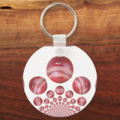 Sportliefhebber Cricket Ball Print Sleutelhanger (Voorkant)