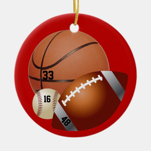 Sportliefhebber Keramisch Ornament (Voorkant)