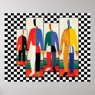 Sportmannen (Remix) van Kazimir Malevich Poster