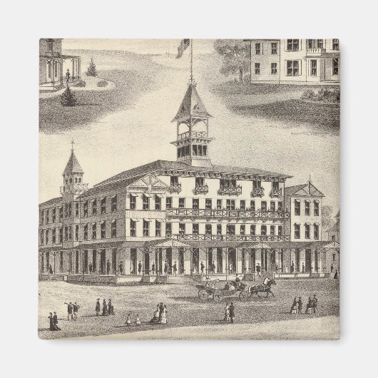 Sportman's Hall & Cottages Magneet (Voorkant)