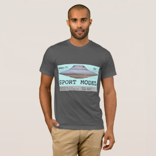 Sportmodel saucer uit gebied 51/S4 T-shirt