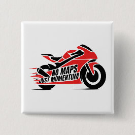 Sportmotor Vierkante Button 5,1 Cm