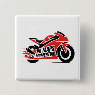 Sportmotor Vierkante Button 5,1 Cm
