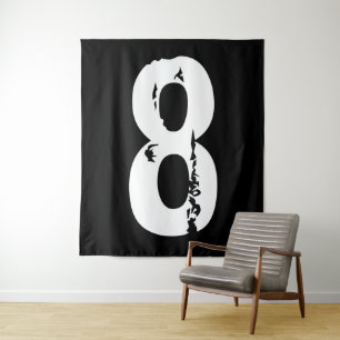 Sportnummer 8 wandkleed