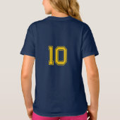 Sportnummer Jersey met naam T-shirt (Achterkant)