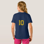 Sportnummer Jersey met naam T-shirt (Achterkant volledig)