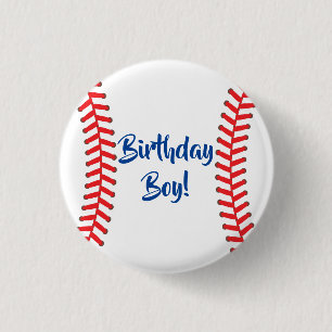 Sportpartij voor honkbal ronde button 3,2 cm